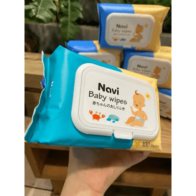 Khăn Baby NAVI Xanh Ngọc 100s (100% nguyên liệu nhập khẩu) Thùng 30 gói