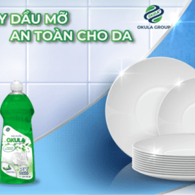 Nước Rửa Chén OKULA Hương Trà Xanh 750gr