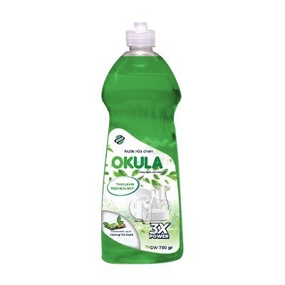 Nước Rửa Chén OKULA Hương Trà Xanh 750gr