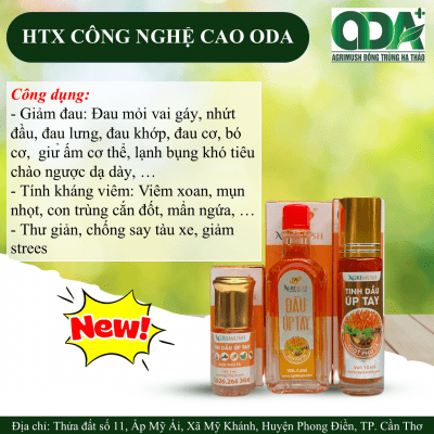 Dầu nóng Úp Tay ODA - 3ml/7.5ml/10ml