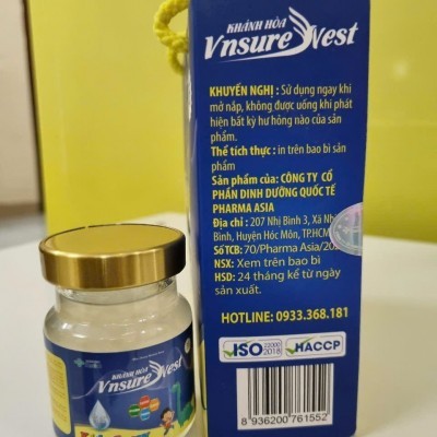 Yến Túi VnSureNest Kids Grow 35% (76ml/ Hủ x 6 Hũ / Túi ) 8 Túi/Thùng. 