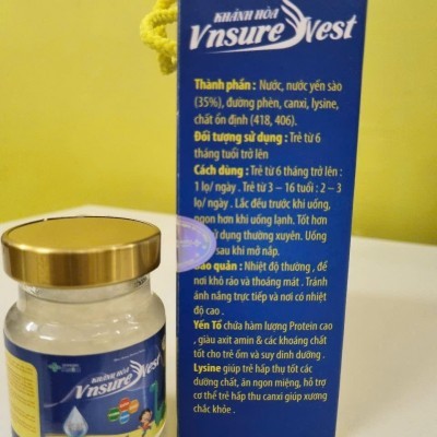 Yến Túi VnSureNest Kids Grow 35% (76ml/ Hủ x 6 Hũ / Túi ) 8 Túi/Thùng. 