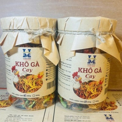 KHÔ GÀ CAY SỢI HÙNG MIÊN – NGON TỰ NHIÊN, SẠCH AN TOÀN hộp 350g