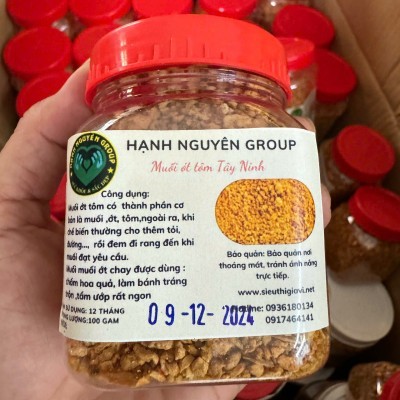 Muối ót tôm Tây Ninh loại ngon hủ 100g