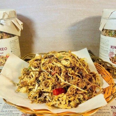 Khô Heo xé sợi Hùng Miên HƯƠNG VỊ NÚI RỪNG OCOP 3 SAO - Hủ 350g 