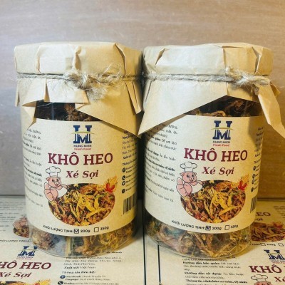 Khô Heo xé sợi Hùng Miên HƯƠNG VỊ NÚI RỪNG OCOP 3 SAO - Hủ 350g 