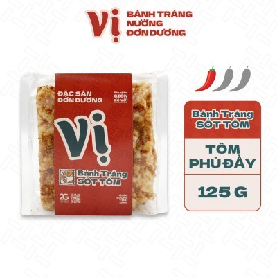  TÚI BÁNH TRÁNG SỐT TÔM VỊ - TÚI 125G/ 4 túi
