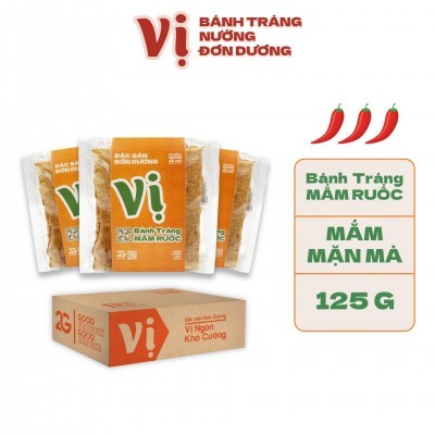 TÚI BÁNH TRÁNG MẮM RUỐC VỊ - TÚI 125G/ 4 túi