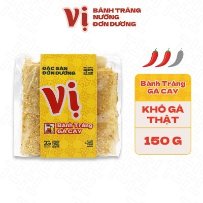 COMBO 4 TÚI BÁNH TRÁNG GÀ CAY VỊ -TÚI 150G 