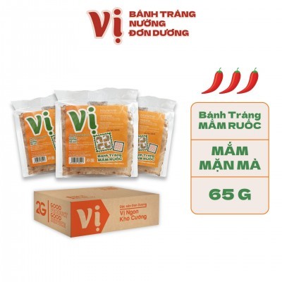COMBO 6 TÚI BÁNH TRÁNG MẮM RUỐC VỊ -TÚI 65G