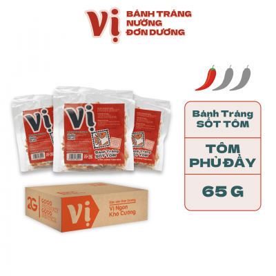 COMBO 6 TÚI BÁNH TRÁNG SỐT TÔM VỊ - TÚI 65G