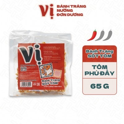 COMBO 6 TÚI BÁNH TRÁNG SỐT TÔM VỊ - TÚI 65G