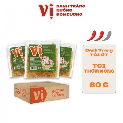 COMBO 6 TÚI BÁNH TRÁNG TỎI ỚT VỊ - TÚI 80G