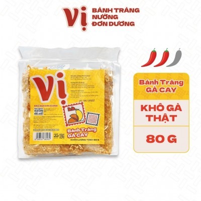 COMBO 6 TÚI BÁNH TRÁNG GÀ CAY VỊ - TÚI 80G