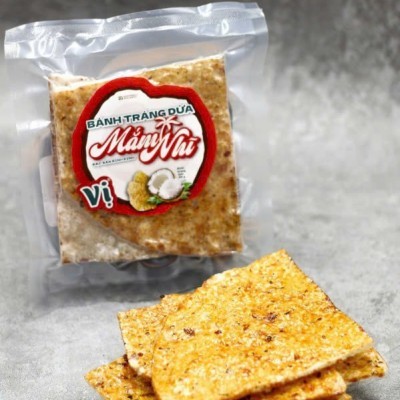 COMBO 8 TÚI BÁNH TRÁNG DỪA MẮM NHĨ - TÚI 35G