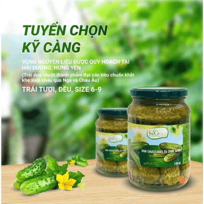 Dưa Chuột Bao Tử Ngâm F&G Food 720gr