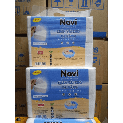 Khăn Khô Đa Năng NAVI 500g - bao 10 bịch