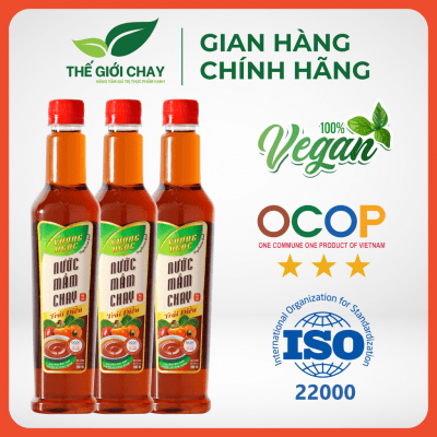 Combo 3 Chai Nước Mắm Chay Trái Điều Vương Ngọc