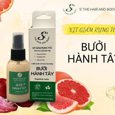 XỊT GIẢM RỤNG TÓC CHIẾT XUẤT BƯỞI HÀNH TÂY 50ML