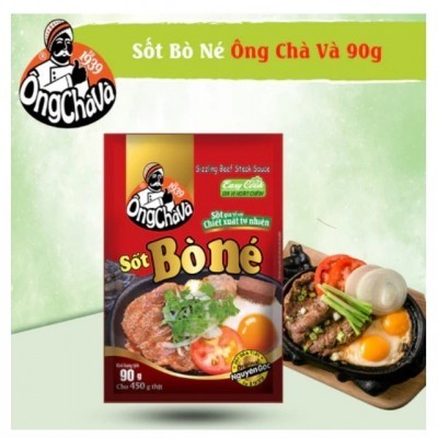 Sốt bò né 90g Ông Chà Và (15 túi/ lốc, 4 lốc/thùng, 60 túi/thùng)