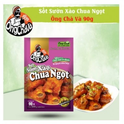 Sốt sườn xào Chua Ngọt 90g Ông Chà Và (15 túi/ lốc, 4 lốc/thùng)