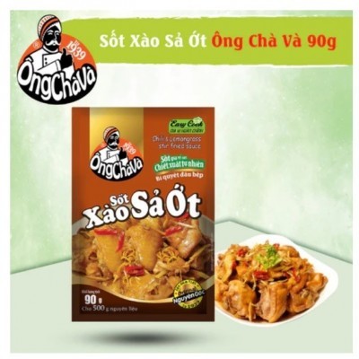 Sốt Xào Xả Ớt 90g Ông Chà Và (15 túi/ lốc, 4 lốc/thùng, 60 túi/thùng)