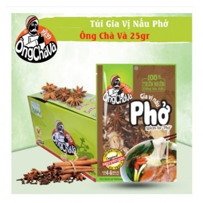 Gia Vị nấu phở 25g Ông Chà Và (15 túi/khay)