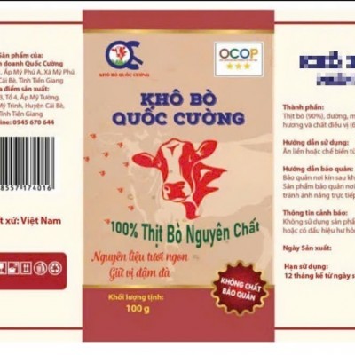 Khô bò viên Quốc Cường - 100g