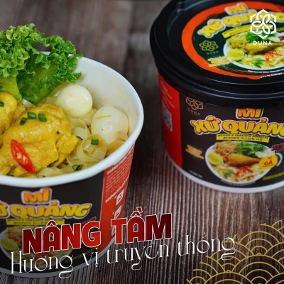 Mì xứ Quảng Duna hương vị gà - 83g (24 tô/thùng)