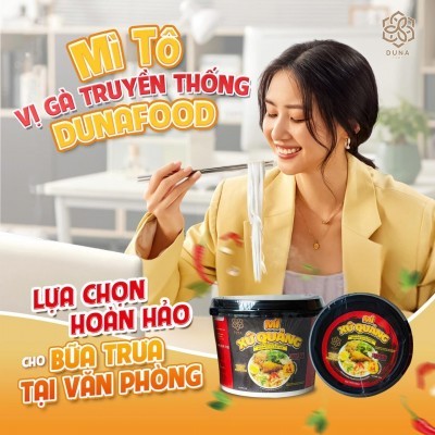 Mì xứ Quảng Duna hương vị gà - 83g (24 tô/thùng)