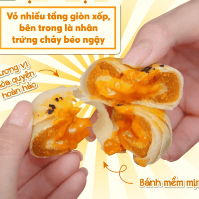 Bánh Kim Sa Kity trứng chảy - Hộp 400gr/8 cái SH