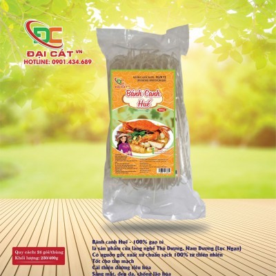 Bánh canh Huế - 100% gạo tẻ - ĐẠI CÁT - Bịch 250g