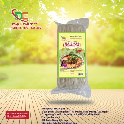 Bánh phở - 100% gạo tẻ - ĐẠI CÁT - Bịch 250g