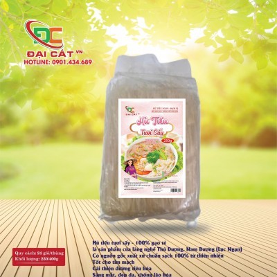 Hủ tiếu tươi sấy - 100% gạo tẻ - ĐẠI CÁT - Bịch 250g