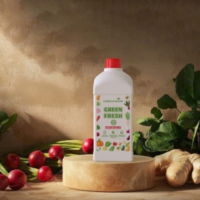 NƯỚC RỬA RAU CỦ QUẢ GREENFRESH HAKINIKA - 1 LÍT - thùng 24 chai