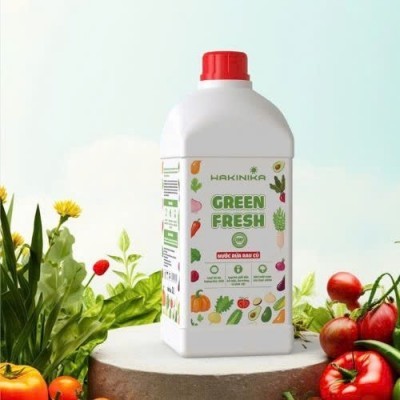 NƯỚC RỬA RAU CỦ QUẢ GREENFRESH HAKINIKA - 1 LÍT - thùng 24 chai