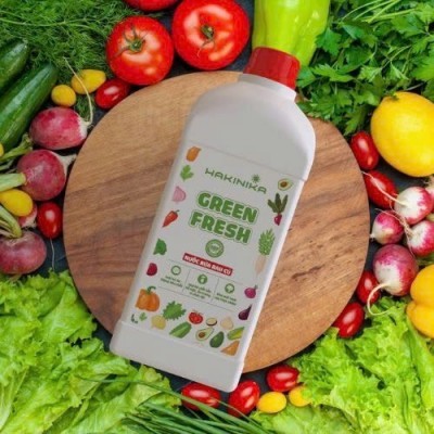 NƯỚC RỬA RAU CỦ QUẢ GREENFRESH HAKINIKA - 1 LÍT - thùng 24 chai