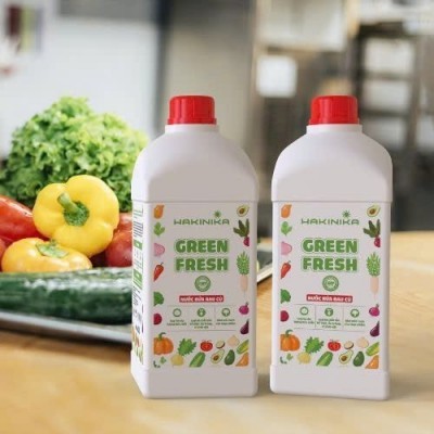 NƯỚC RỬA RAU CỦ QUẢ GREENFRESH HAKINIKA - 1 LÍT - thùng 24 chai