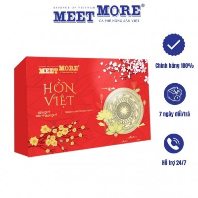 Hộp quà tặng Hồn Việt Meet More cao cấp - Cà phê nông sản Việt