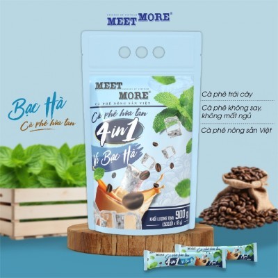 CÀ PHÊ HÒA TAN VỊ BẠC HÀ 4IN1