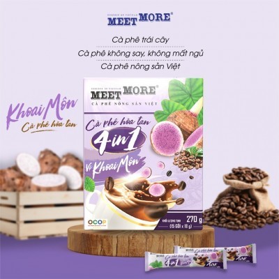 CÀ PHÊ HÒA TAN VỊ KHÔI MÔN 4in1 OCOP 4 Sao