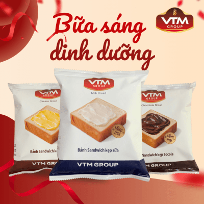 Bánh Sandwich VTM kẹp phô mai 85gr