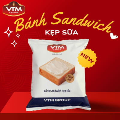 Bánh Sandwich VTM kẹp sữa 85gr