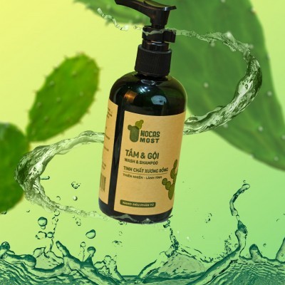 Dầu tắm & gội chiết xuất xương rồng - NOCAS MOST - Chai 150ml