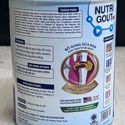 Sữa dinh dưỡng Nutri Gout Pro - Lon 800g (Thùng 12 lon)