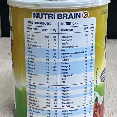 Sữa dinh dưỡng Nutri Brain IQ - Lon 800g (Thùng 12 lon)