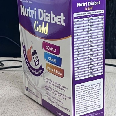 Sữa dinh dưỡng Nutri Diabet Gold Hộp 300g - Hộp 12 gói x 25g (16 hộp/Thùng)