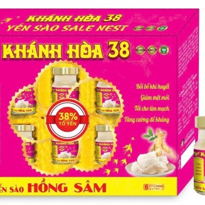 Yến Khay Nha Trang Khánh Hòa 38 Sale Nest Hồng Sâm - Lốc 6 hũ 