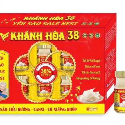 Yến Khay Nha Trang Khánh Hòa 38 Sale Nest Canxi - Xương - Khớp - Lốc 6 hũ 