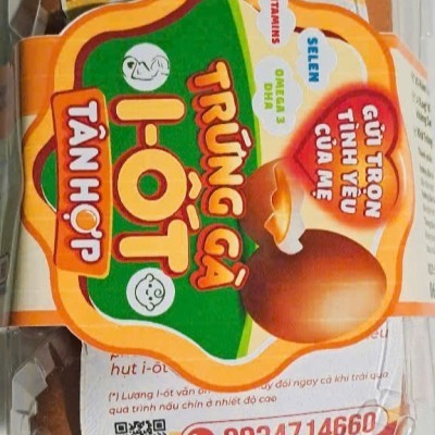 Trứng gà i-ốt Tân Hợp (hộp 06 trứng)